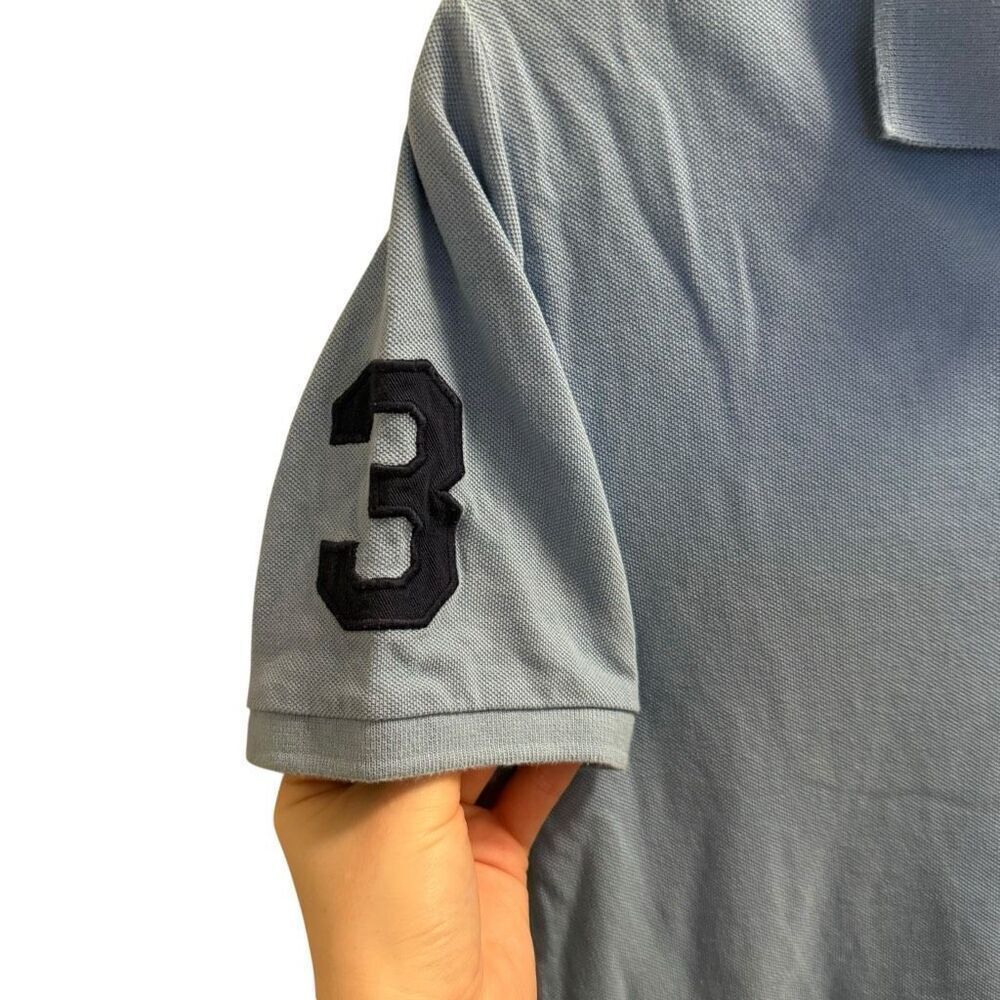 Boys large Polo Ralph Lauren blue polo top - Picture 2 of 4